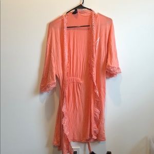Coral colored J robe